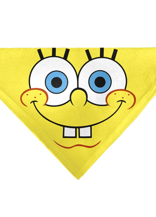 Pet Bandana - SpongeBob SquarePants Face Close-Up Yellow