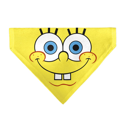 Pet Bandana - SpongeBob SquarePants Face Close-Up Yellow