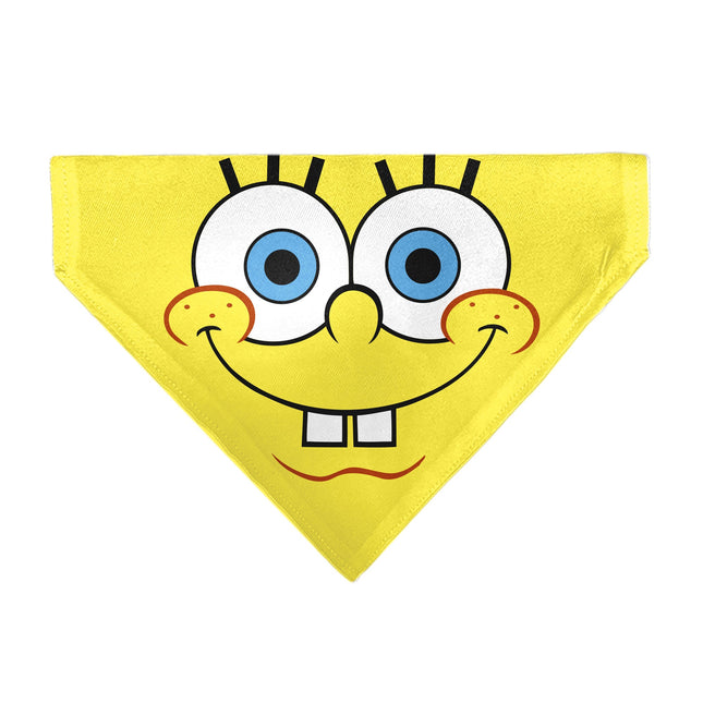 Pet Bandana - SpongeBob SquarePants Face Close-Up Yellow