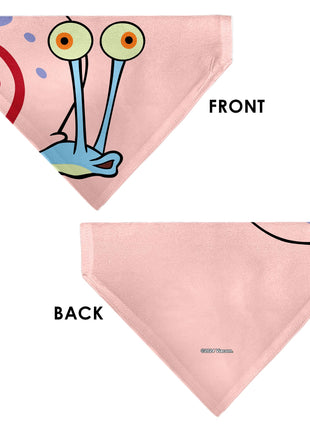 Pet Bandana - SpongeBob SquarePants Gary the Snail Face Close-Up Pink