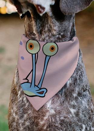 Pet Bandana - SpongeBob SquarePants Gary the Snail Face Close-Up Pink