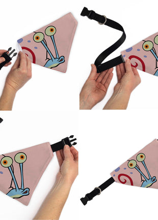Pet Bandana - SpongeBob SquarePants Gary the Snail Face Close-Up Pink