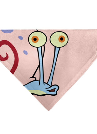 Pet Bandana - SpongeBob SquarePants Gary the Snail Face Close-Up Pink