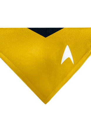 Pet Bandana - Star Trek Original Series Golden Yellow Uniform Print