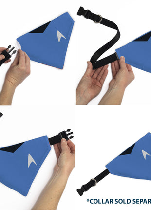 Pet Bandana - Star Trek Original Series Blue Uniform Print