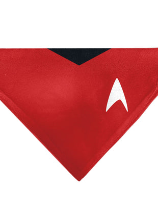 Pet Bandana - Star Trek Original Series Red Uniform Print