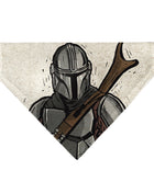 Pet Bandana - Star Wars The Madalorian Impression Painting Beige