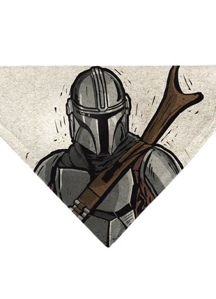 Pet Bandana - Star Wars The Madalorian Impression Painting Beige