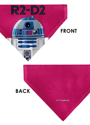 Pet Bandana - Star Wars R2-D2 Text and Pop Art Pose Red/Black/Blue
