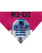 Pet Bandana - Star Wars R2-D2 Text and Pop Art Pose Red/Black/Blue
