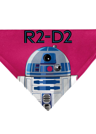 Pet Bandana - Star Wars R2-D2 Text and Pop Art Pose Red/Black/Blue