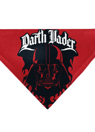Pet Bandana - Star Wars DARTH VADER Face and Text Flame Red/Black/White