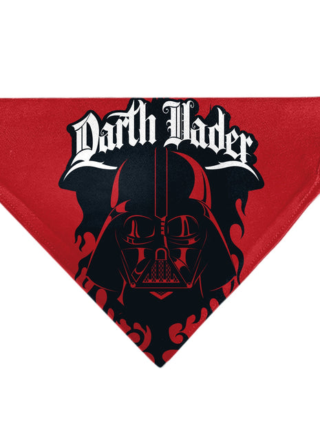 Pet Bandana - Star Wars DARTH VADER Face and Text Flame Red/Black/White