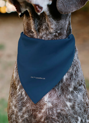 Pet Bandana - Star Wars FETT Text and Boba Fett Pop Art Pose Blues