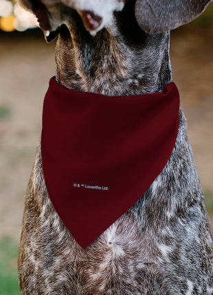 Pet Bandana - Star Wars TROOPER Text and Stormtrooper Pop Art Pose Reds/Black