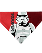 Pet Bandana - Star Wars TROOPER Text and Stormtrooper Pop Art Pose Reds/Black