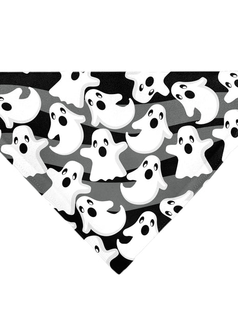 Pet Bandana - Ghosts Scattered Black/White