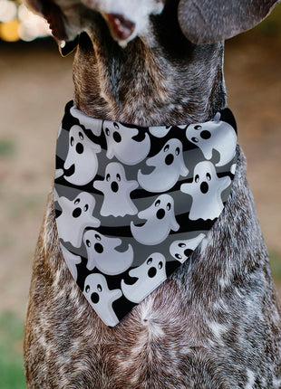 Pet Bandana - Ghosts Scattered Black/White