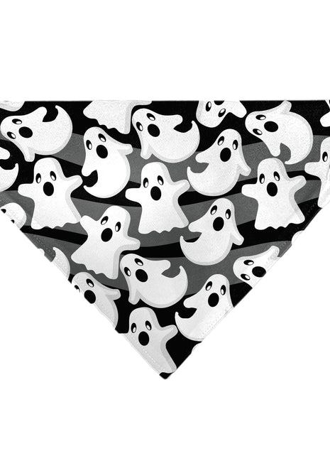 Pet Bandana - Ghosts Scattered Black/White
