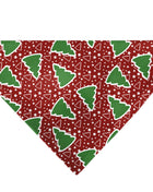 Pet Bandana - Christmas Trees/Stars Red/White/Green