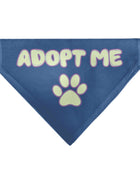 Pet Bandana - ADOPT ME Text and Paw Black/Lavender/Ivory