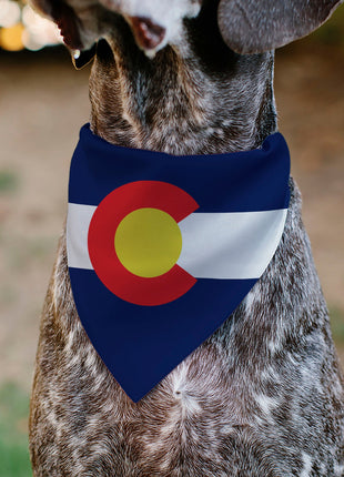 Pet Bandana - Colorado Flag Centered