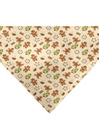 Pet Bandana - Holiday Decorated Gingerbread Cookies Collage Tan