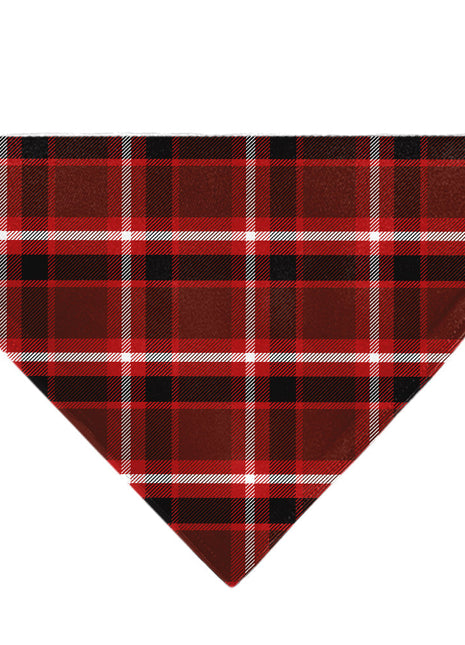 Pet Bandana - Holiday Pajama Plaid Red/Black/White