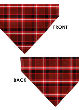 Pet Bandana - Holiday Pajama Plaid Red/Black/White