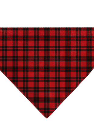 Pet Bandana - Holiday Pajama Plaid Red/Black