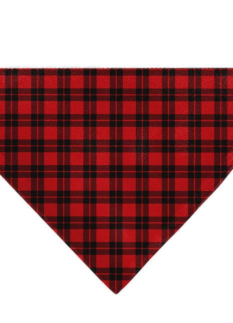 Pet Bandana - Holiday Pajama Plaid Red/Black