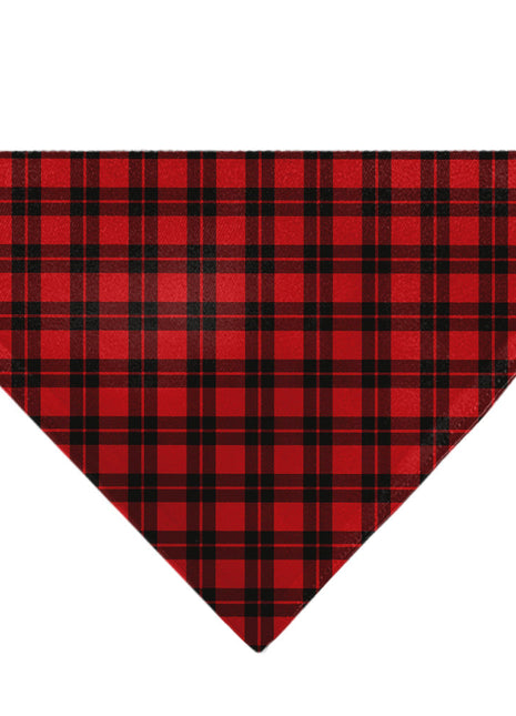 Pet Bandana - Holiday Pajama Plaid Red/Black