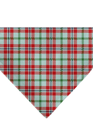 Pet Bandana - Holiday Pajama Plaid Beige/Red/Green