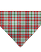 Pet Bandana - Holiday Pajama Plaid Beige/Red/Green