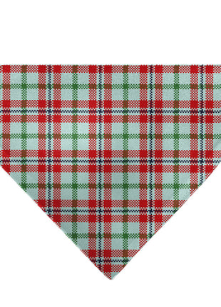 Pet Bandana - Holiday Pajama Plaid Beige/Red/Green