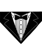 Pet Bandana - Tuxedo Shirt Print Black/White