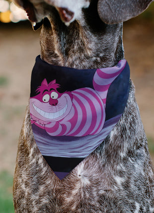 Pet Bandana - Alice in Wonderland Cheshire Cat Smiling Pose
