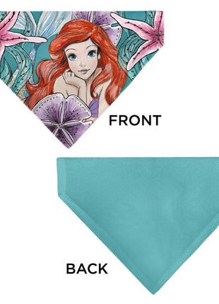 Pet Bandana - The Little Mermaid Ariel Pose and Shells Sketch