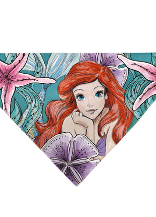 Pet Bandana - The Little Mermaid Ariel Pose and Shells Sketch