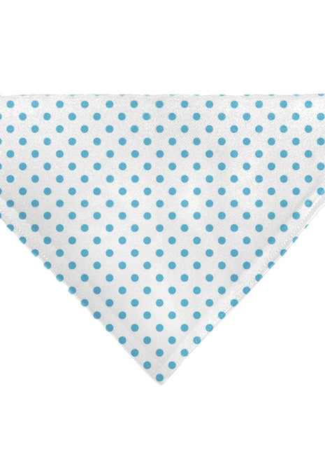 Pet Bandana - Lilo & Stitch Stitch Winking Pose and Polka Dots White/Blue