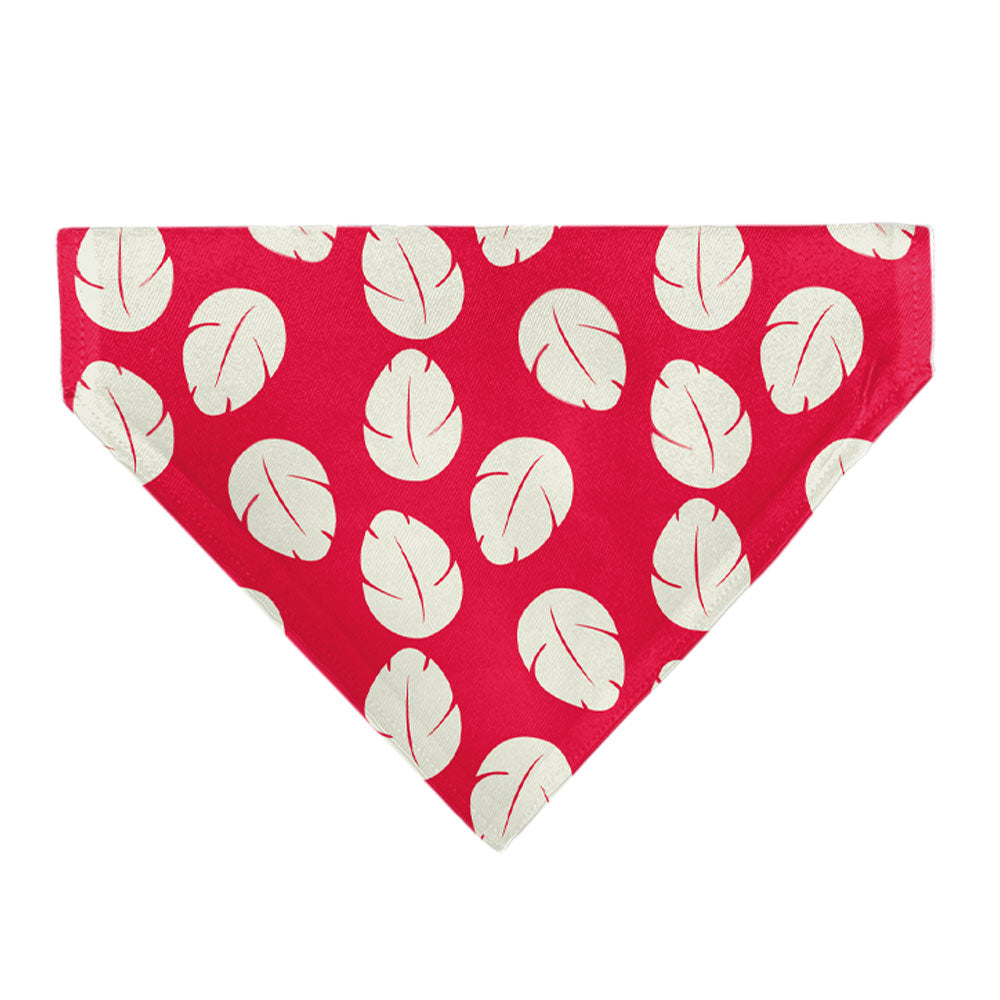 Pet Bandana - Lilo Dress Leaves & Stitch Sitting Pose Red/White