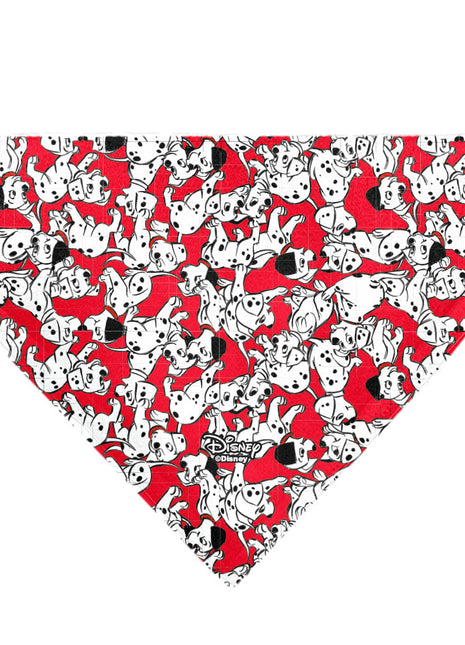 Pet Bandana - 101 Dalmatians Puppies Scattered Red