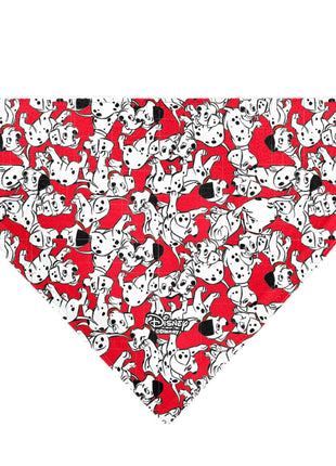 Pet Bandana - 101 Dalmatians Puppies Scattered Red