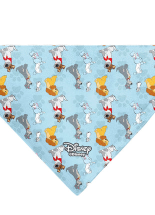 Pet Bandana - Disney Dogs 5-Dog Group Collage/Paws Blues