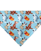 Pet Bandana - Disney Princess Dogs 4-Dog Group Collage/Paws Blues - Pup List