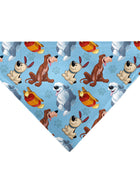 Pet Bandana - Disney Princess Dogs 4-Dog Group Collage/Paws Blues