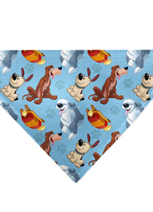 Pet Bandana - Disney Princess Dogs 4-Dog Group Collage/Paws Blues
