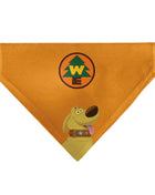 Pet Bandana - Up Dug Pose and Wilderness Explorer Badge Orange