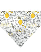 Pet Bandana - Winnie the Pooh Balloon Pose and Foliage Collage Beige/Black/Yellows