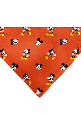 Pet Bandana - Mickey Mouse Poses and Expressions Scattered Red